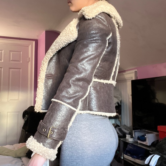 Vintage faux shearling coat - Picture 2 of 10